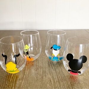 Collection Tumblers 15oz Stemless Wine Glasses Set 4 Stemless Drinking Glasses